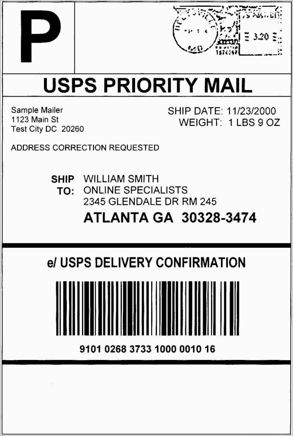 free blank usps priority mail shipping label template pdf