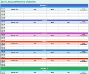 Free  Communications Editorial Calendar Template Doc