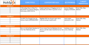 Free Custom Internal Communications Editorial Calendar Template Excel Example