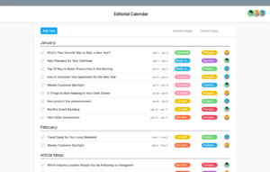 Free Printable Campus Editorial Calendar Template  Sample