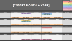 Free Printable Hubspot Editorial Calendar Template Pdf Example