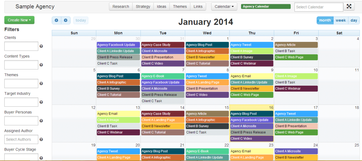 Internal Communications Editorial Calendar Template Doc Sample