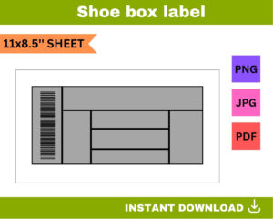 blank shoe box label template