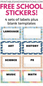 class name label template sample