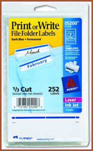 avery file folder labels template word