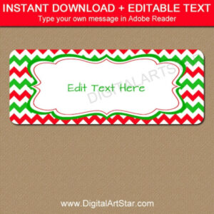 blank christmas return address labels template doc