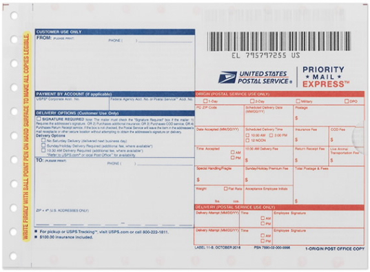 editable usps priority mail label template excel