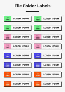 file folder tab label template pdf