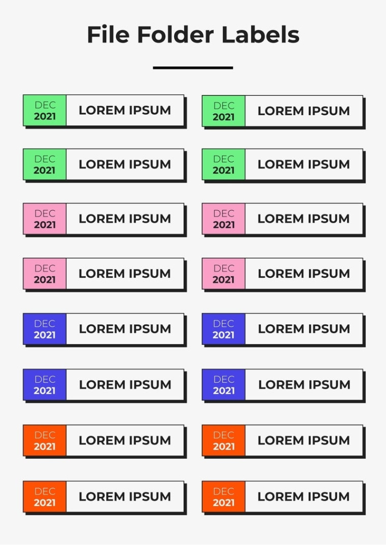 file folder tab label template pdf