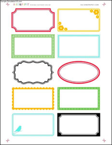 free blank 1 x 3 4 label template example