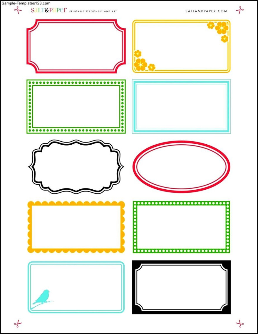 free blank 1 x 3 4 label template example