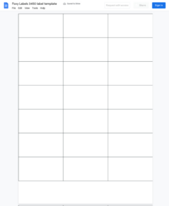 free blank 3 1 3 x 4 label template excel