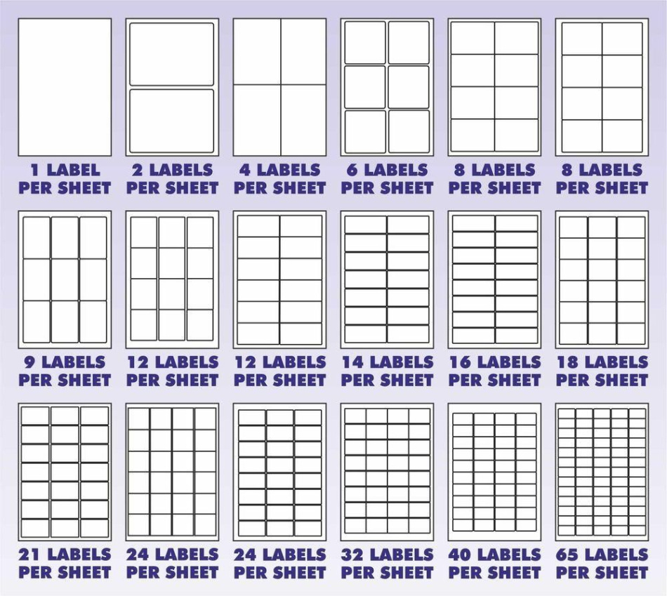 free blank 4 labels per page template doc