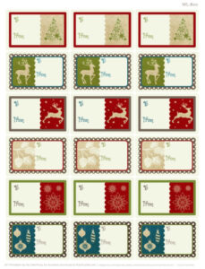 free  christmas return address labels template