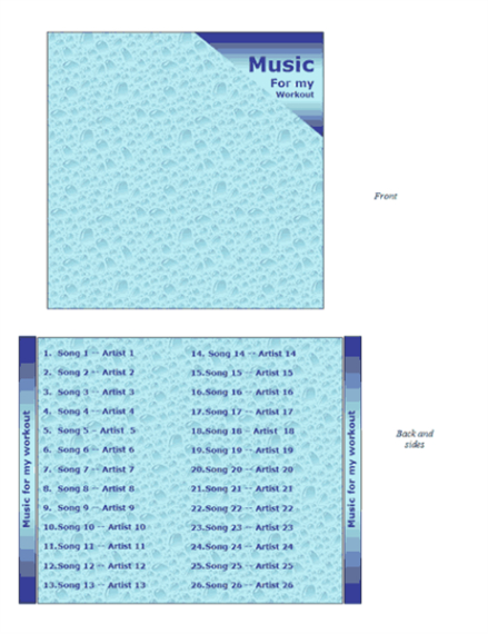 free editable cd jewel case label template example