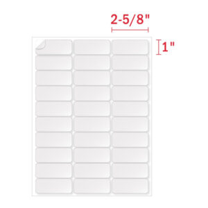 free printable 1x2 5/8 label template