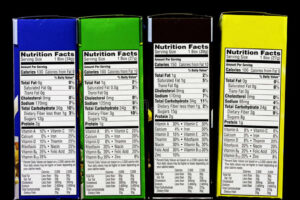 free printable cereal box nutrition label template doc