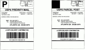 free  us priority mail label template excel