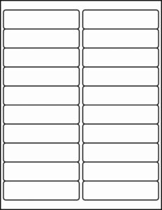 printable 1 x 3 4 label template example