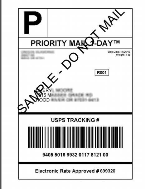 us priority mail label template