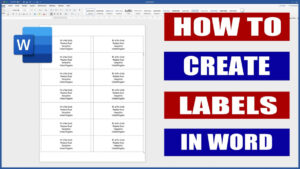 6 per sheet label template word