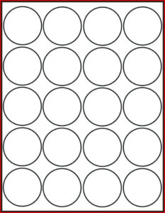 editable 1 1 4 round label template pdf