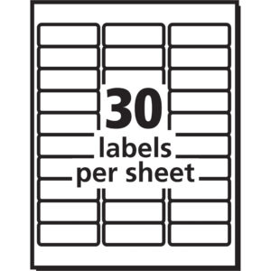 editable 10 per page label template excel