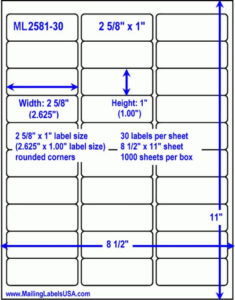 free blank address labels avery 5160 template excel