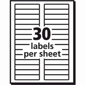 free blank label template 30 per sheet excel