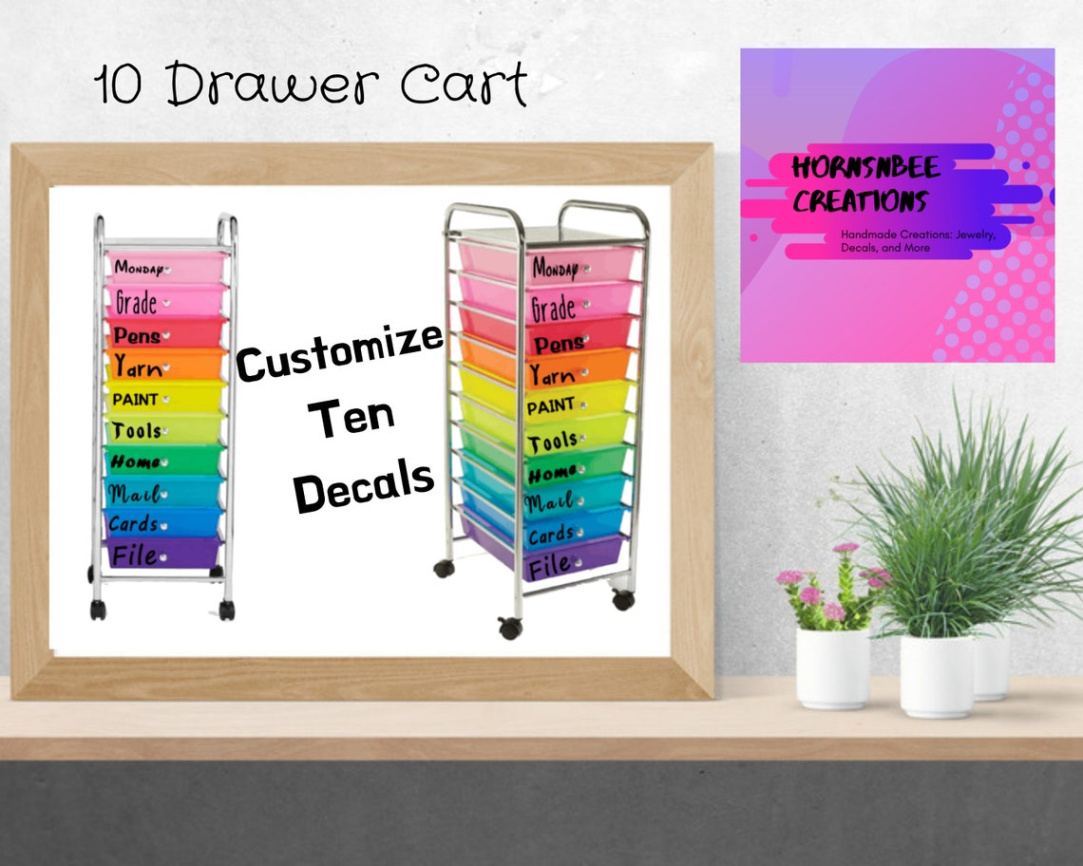 free editable 10 drawer cart label template excel