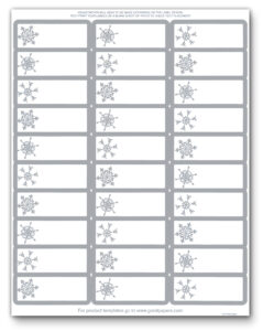 free editable christmas address return labels template example