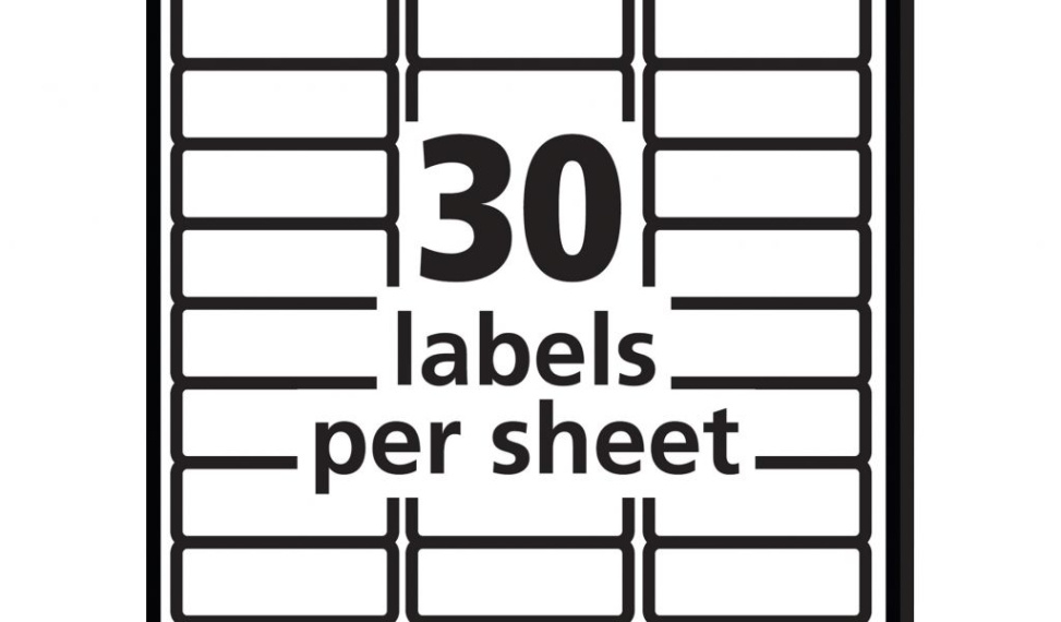 label template 30 per sheet pdf