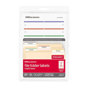 printable office depot address labels template word