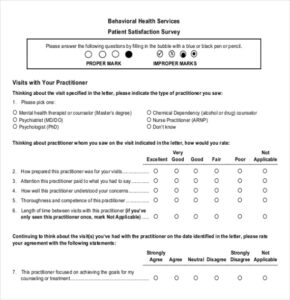 14 patient survey templates  pdf word  free  premium templates health and wellbeing questionnaire template