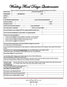 20 event planning questionnaire template pre event planning questionnaire template pdf