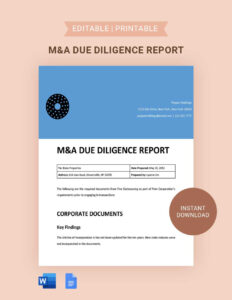 due diligence templates in word  free download  template tax due diligence questionnaire template example