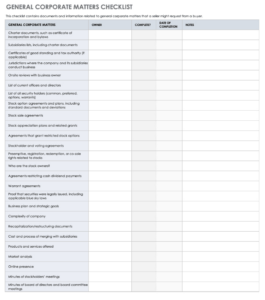 editable due diligence types roles and processes  smartsheet tax due diligence questionnaire template pdf