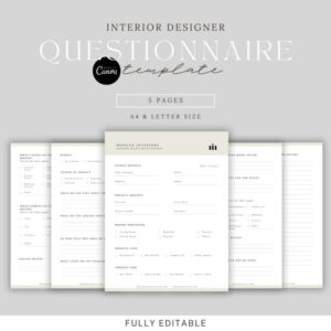 editable interior designer client questionnaire template onboarding questions interior design client questionnaire template excel