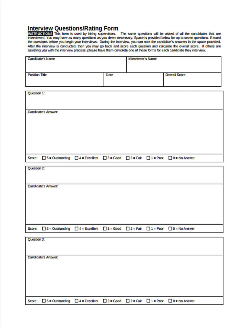 editable interview questions template job interview interview questionnaire template doc