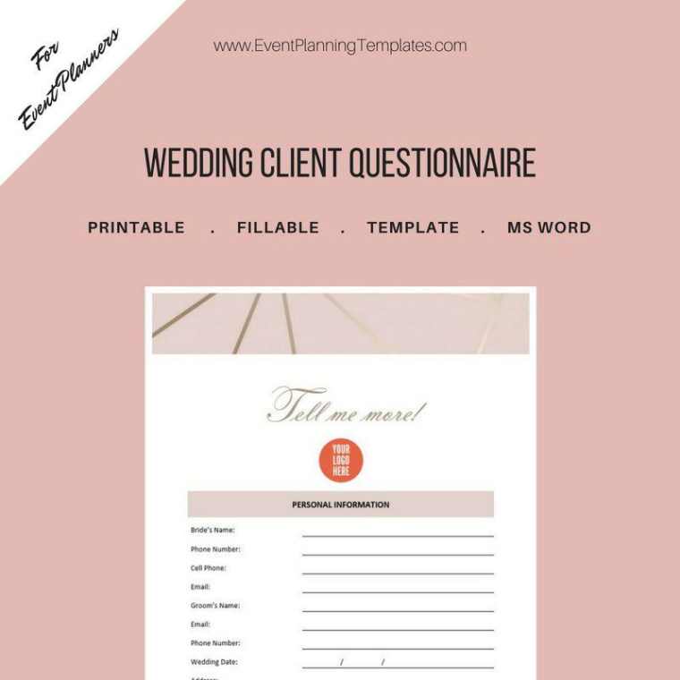 editable pin by jodyann rowe  the event cert on advertisingrecord keeping  wedding planning event planning client questionnaire template