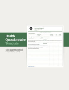 free 37 health questionnaire samples in ms word  google docs  google health and safety questionnaire template excel