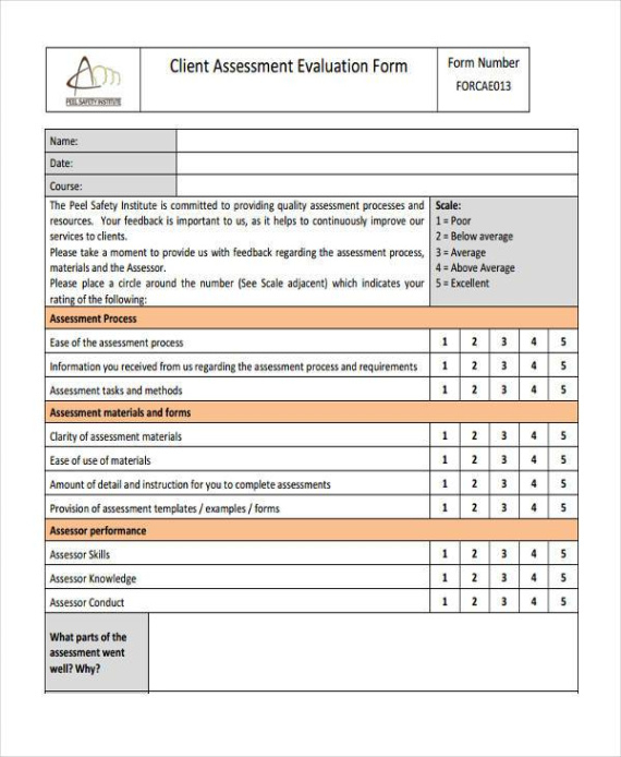 free 8 client assessment forms in pdf  ms word social media client questionnaire template word