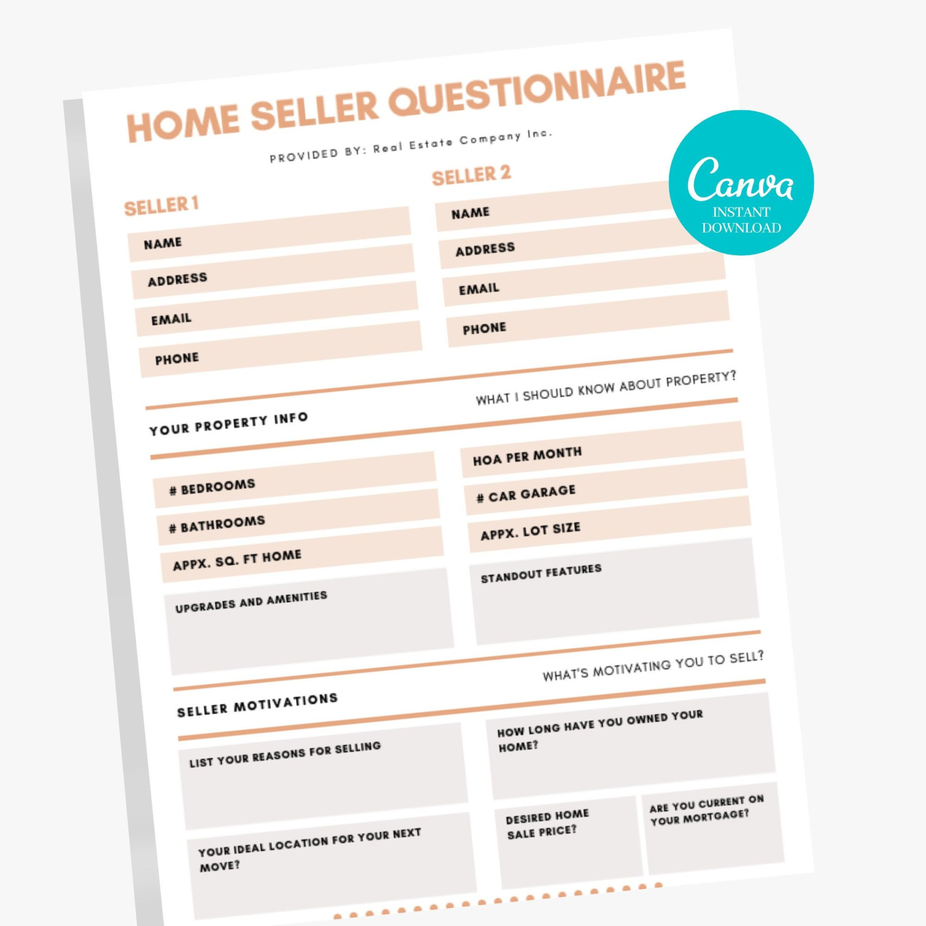 free pin on real estate templates real estate seller questionnaire template