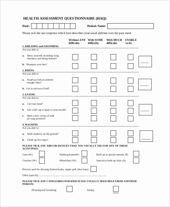 printable 40 health risk assessment questionnaire template  markmeckler template design health questionnaire for employees template word