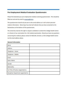 printable health and safety questionnaire for employees template health and safety questionnaire template excel