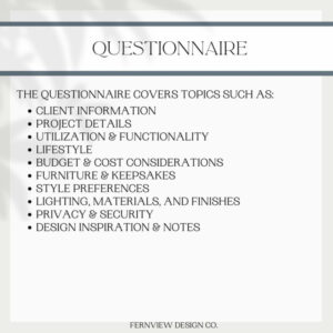 printable interior design client questionnaire template editable canva template interior design client questionnaire template excel