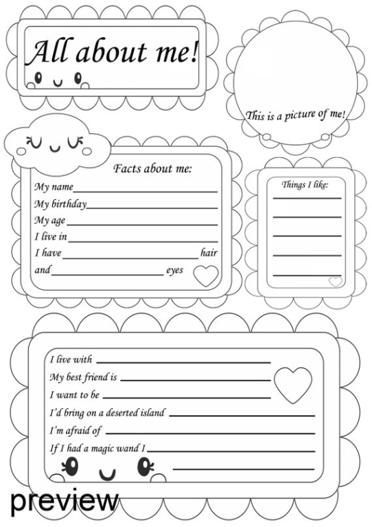 printable printable all about me worksheet printable activity for 43% off first day of school questionnaire template pdf