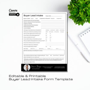 printable real estate buyer questionnaire template buyer information sheet buyer questionnaire  etsy real estate buyer questionnaire template word