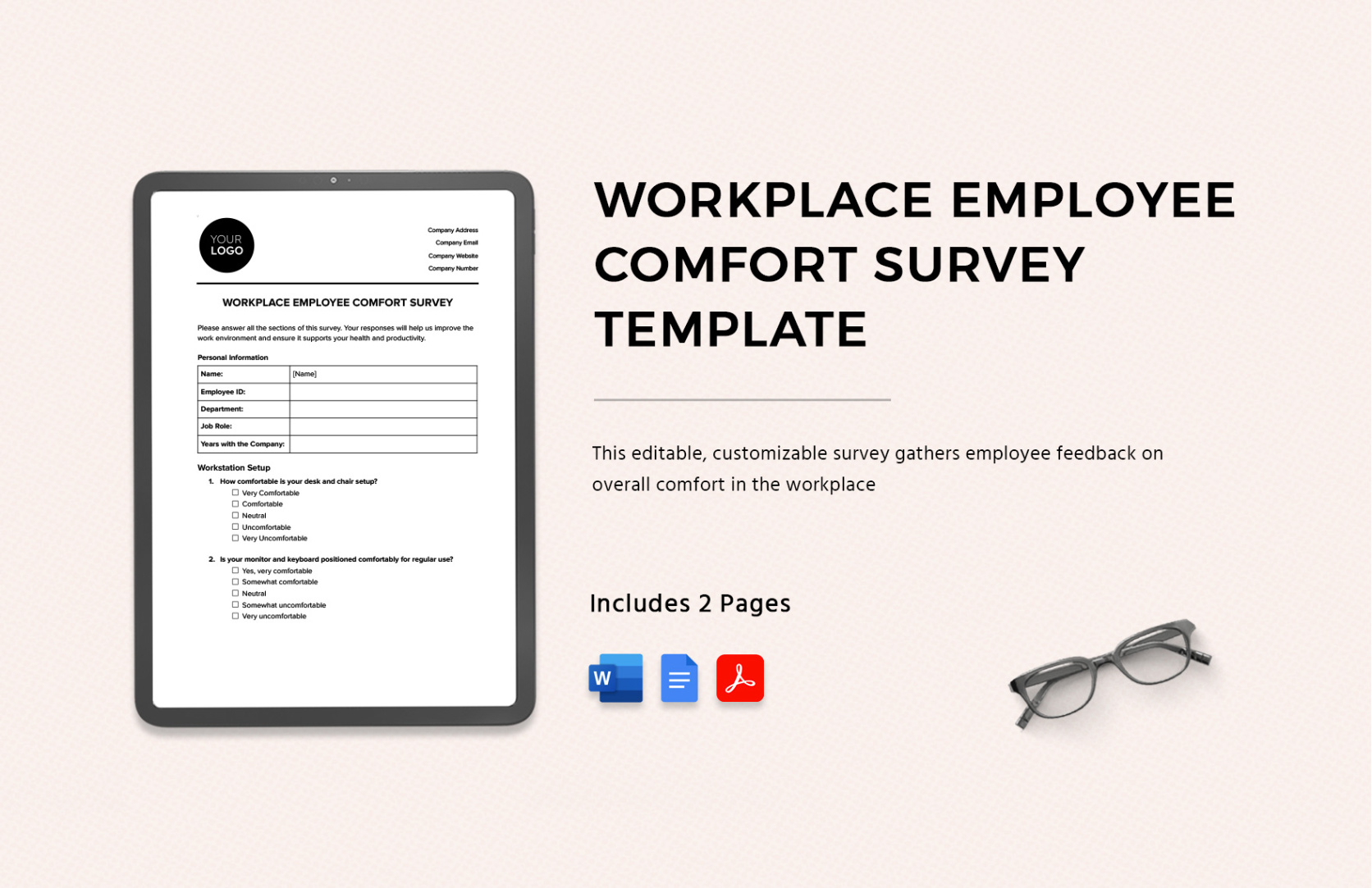 printable yesno survey template in word pdf google docs  download  template questionnaire yes or no template