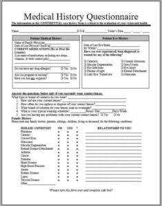 sample 10 patient health history questionnaire templates family medical history questionnaire template doc